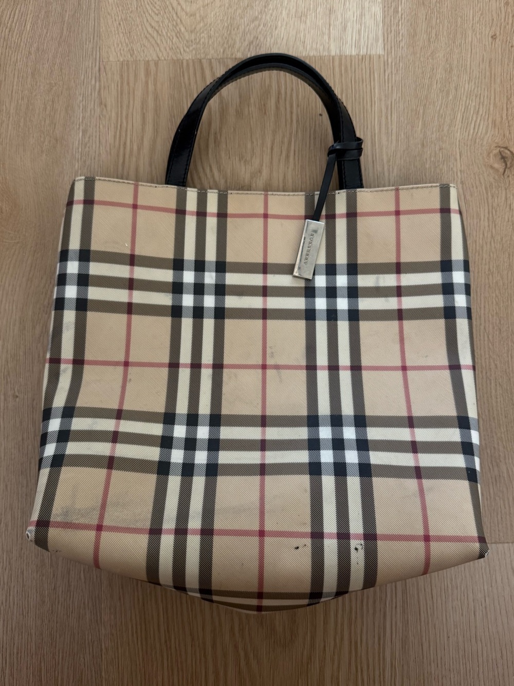 Burberry Nova Check Top Handle Bag - Picture 3 of 9